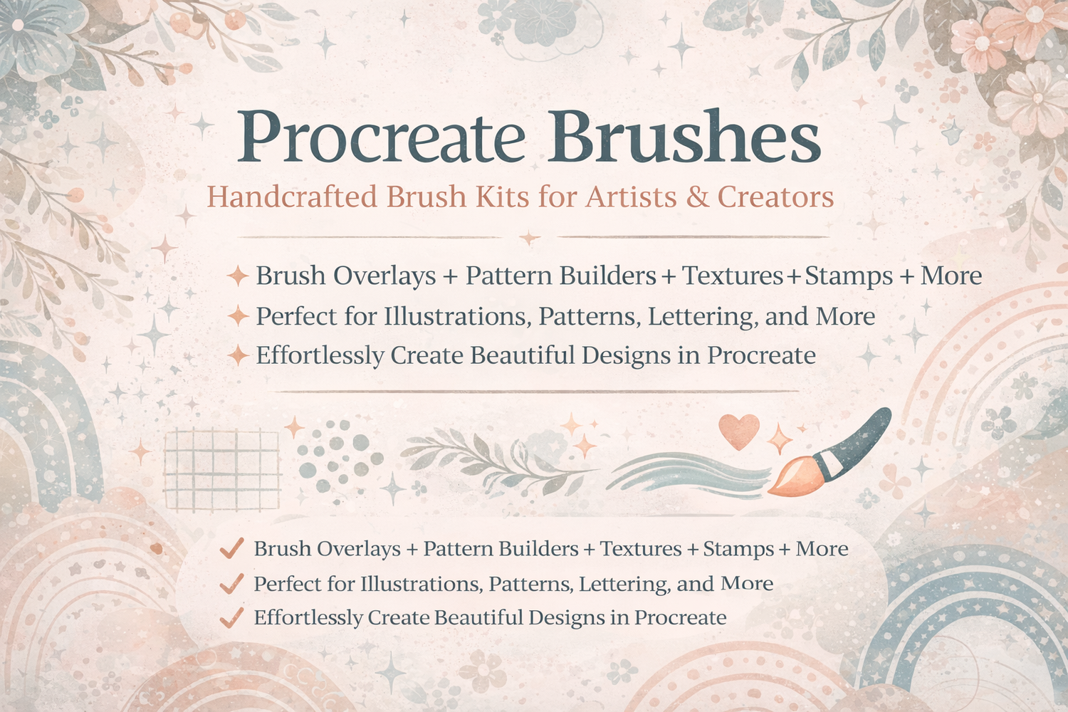 Procreate Brush Kits | Pattern Design Tools & Creative Bundles
