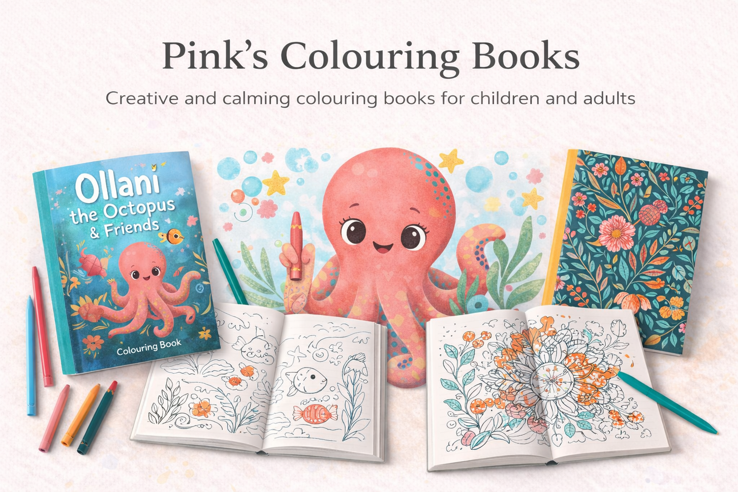 Pink’s Colouring Books