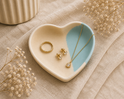 Handmade Jesmonite Trinket Trays | Pink Octopus Art
