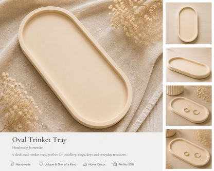 Handmade Jesmonite Trinket Trays | Pink Octopus Art