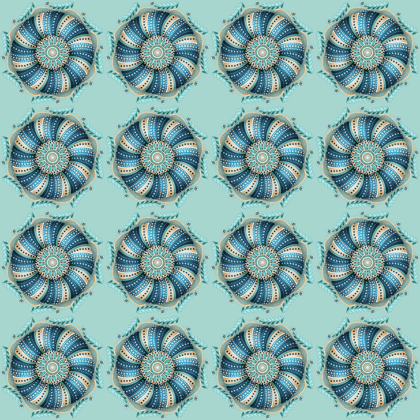 Urchin Shell Designer Collection – 12x12” 300 DPI Digital Download